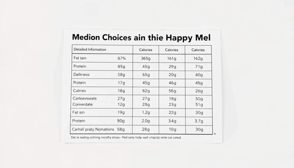 Happy Meal Nutrition Info