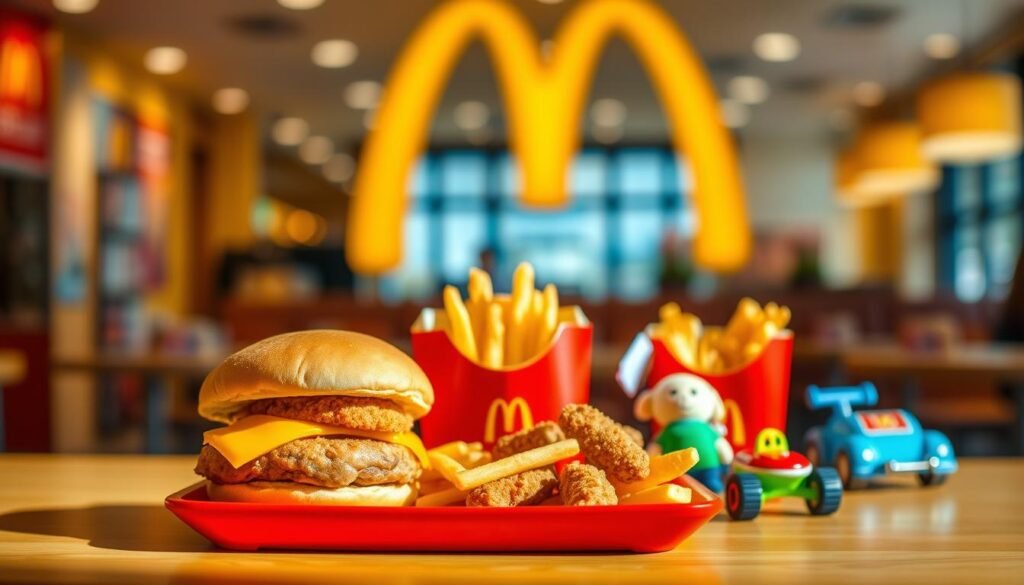 Kids meal choices in Happy Meal