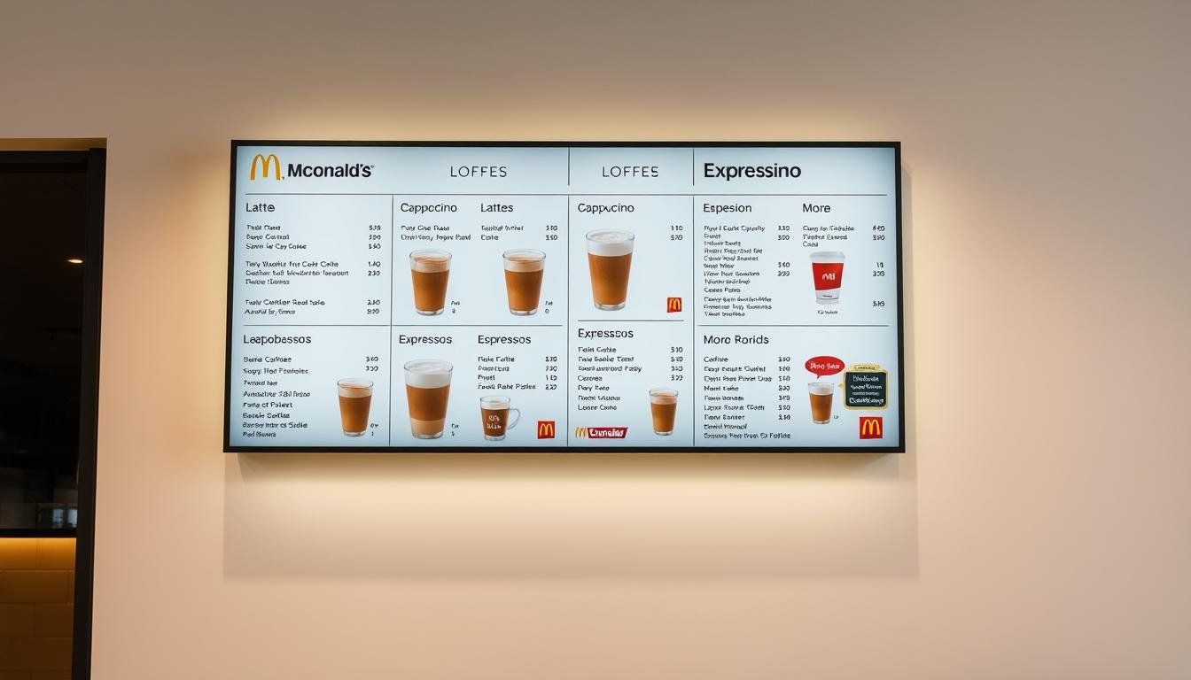 McDonald's Coffee Menu