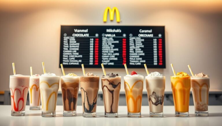 McDonald's Milkshake Menu