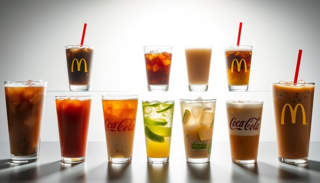 McDonald's drink menu comparison