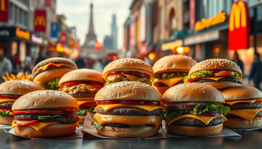 McDonald's international burgers