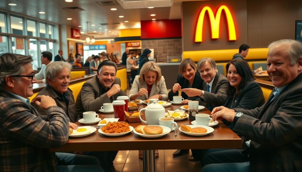 celebrity breakfast at McDonald's