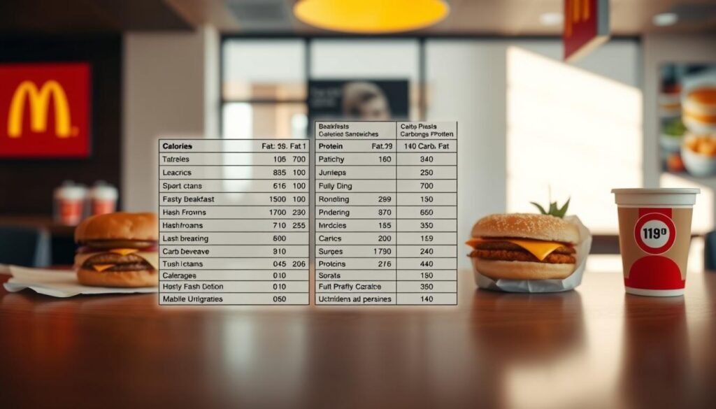 nutritional content at McDonald's