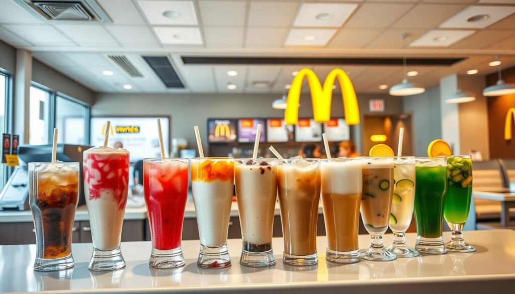 refreshing drinks at McDonald's