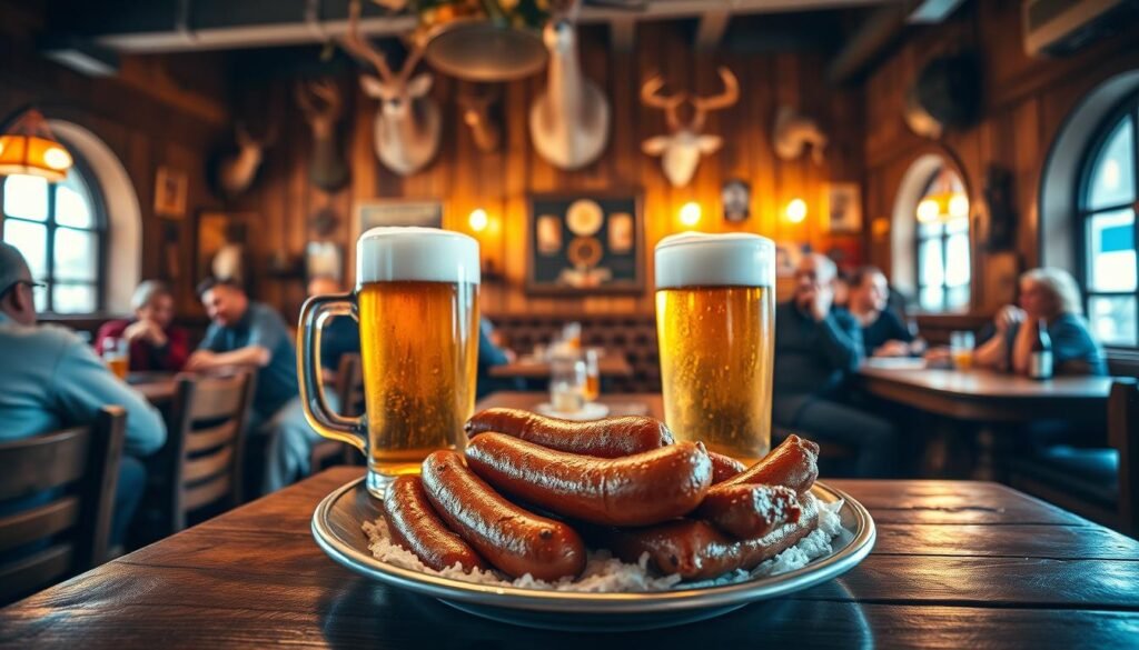 Jägerhaus bratwurst und bier pairing