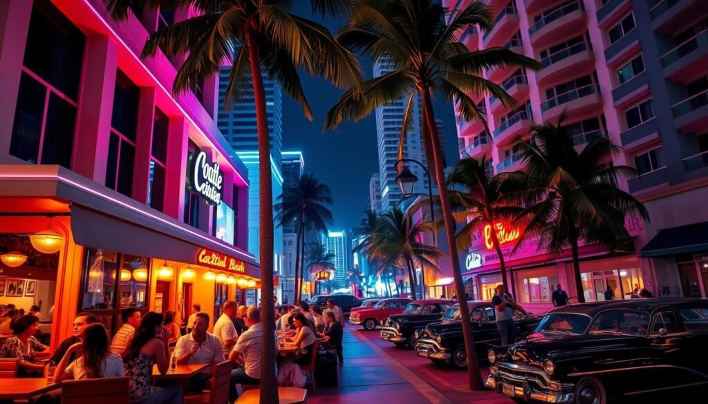 Late night dining in Miami