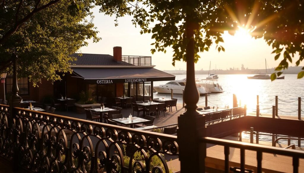 Osteria Morini waterfront view