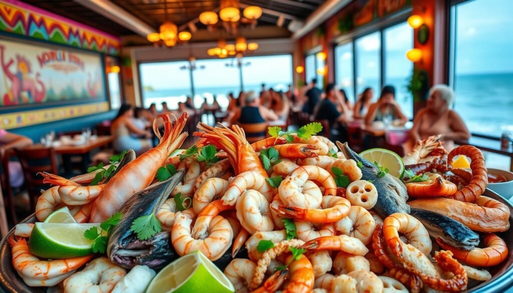 coastal seafood at Mexican restaurants