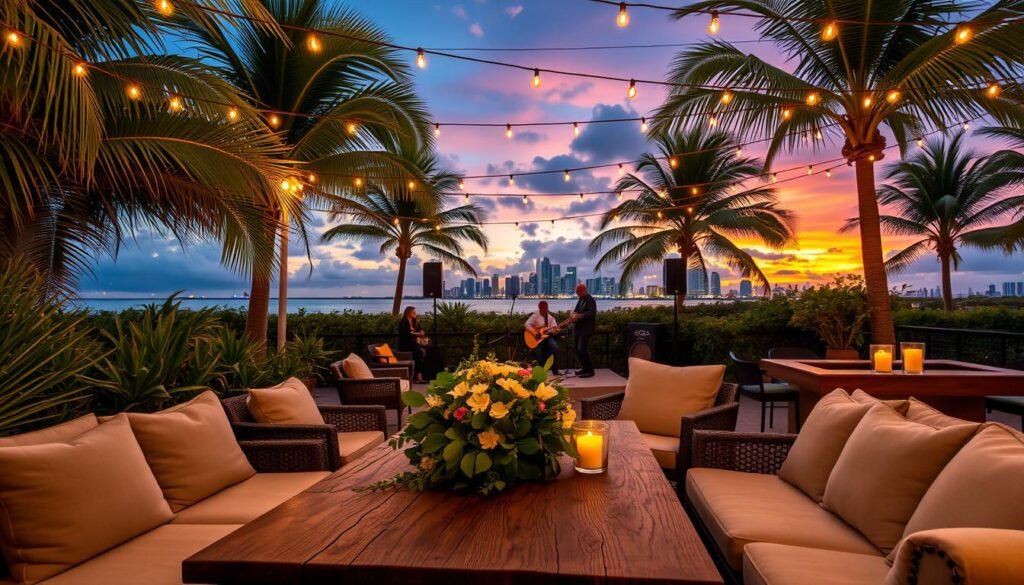 cozy outdoor dining Miami