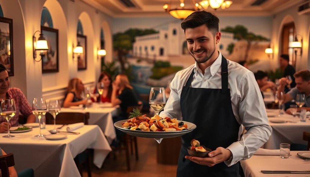 customer experience dining in a greek restaurant miami