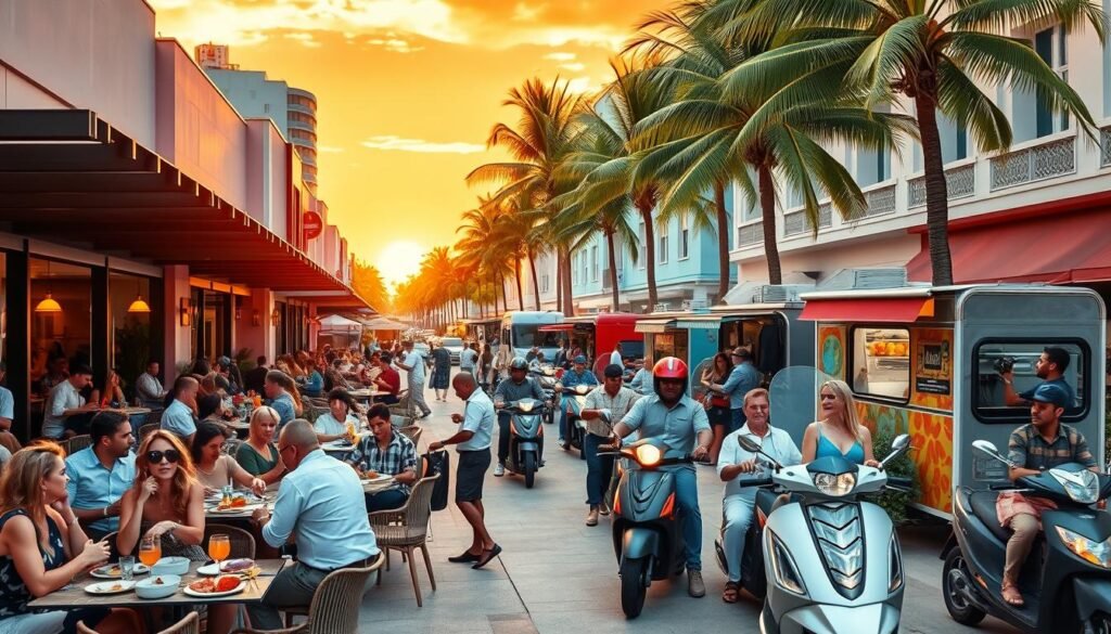 dine-in and delivery options Miami