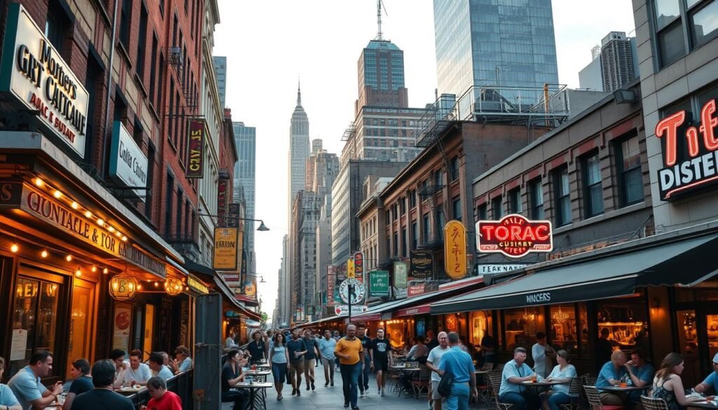 diverse dining options in NYC