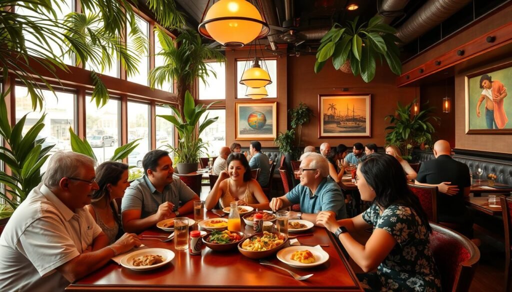 family dining at brazilian restaurant michigan