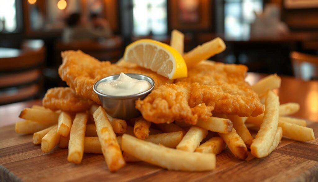 michigan fish and chips with great lakes fish