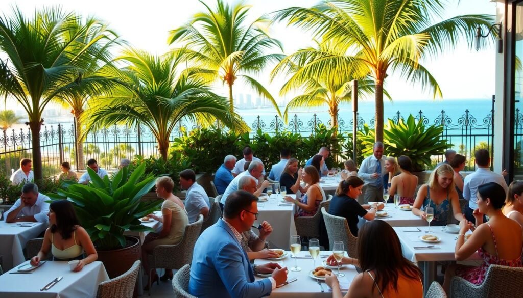 outdoor brunch Miami