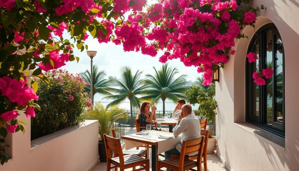 outdoor dining experience Miami