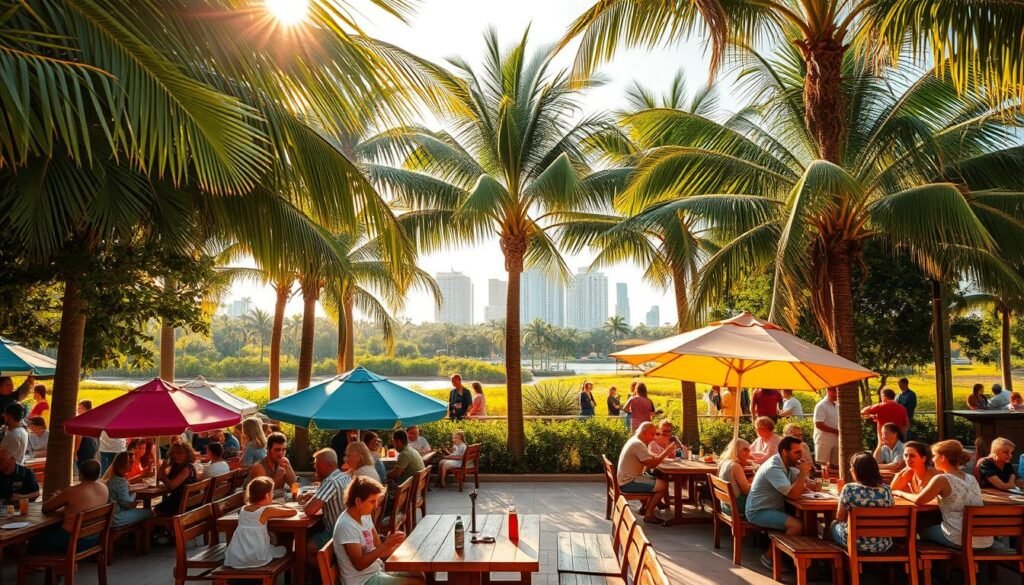 outdoor dining family-friendly Miami