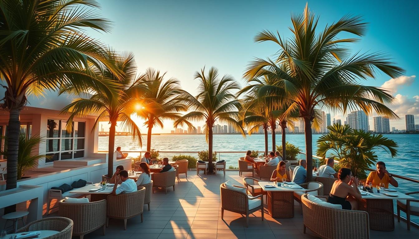 outdoor seating restaurant miami