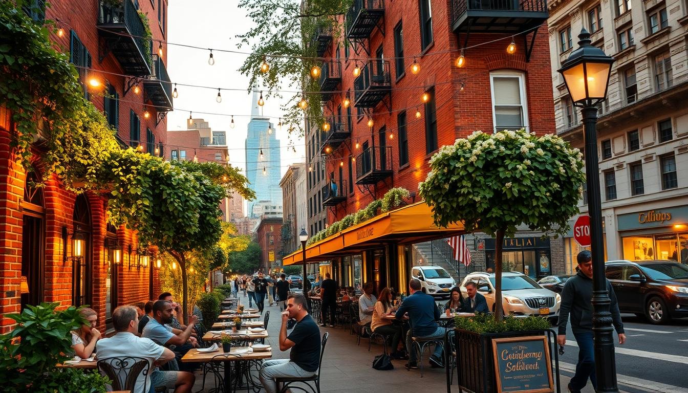 outdoor seating restaurant new york