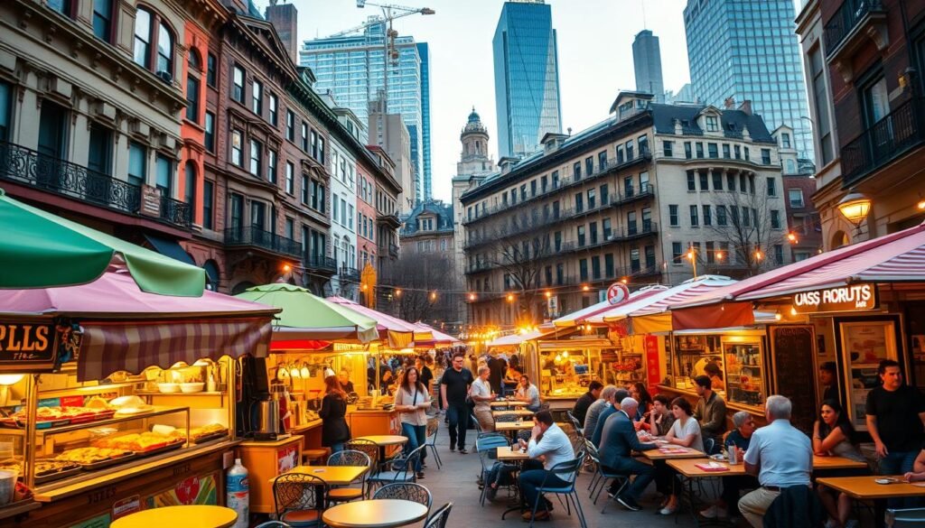 street tables culinary diversity